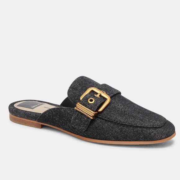 NEW DOLCE VITA Santel Flat Mules Denim for women 367mn - Picture 1 of 9